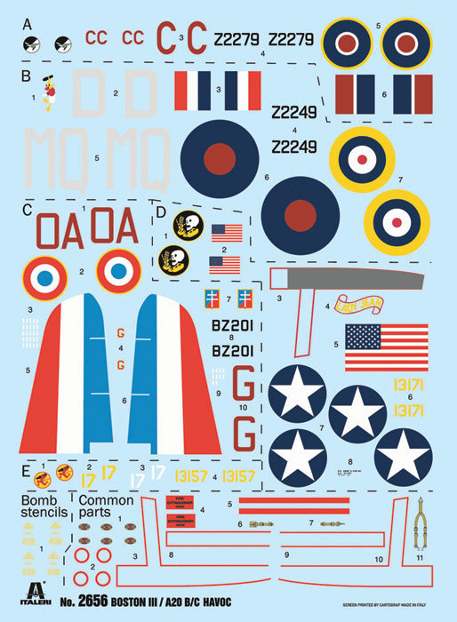 Italeri 2656 BOSTON III A - 20 B /C Havoc 1/48 – Bild 3