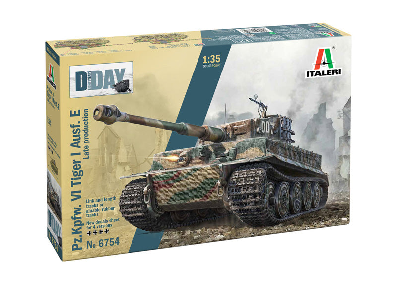 Italeri 6754 Sd.Kfz.181 Panzerkampfwagen Tiger I Ausf.E (Late Production) D-Day 80th Anniversary 1/35 – zdjęcie 2
