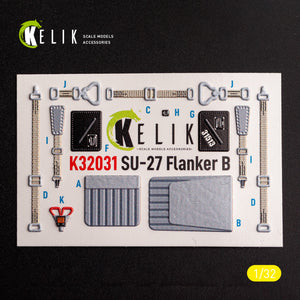 KELIK K32031 SU-27 - Interior 3D Decals For Trumpeter Kit – imagen 2