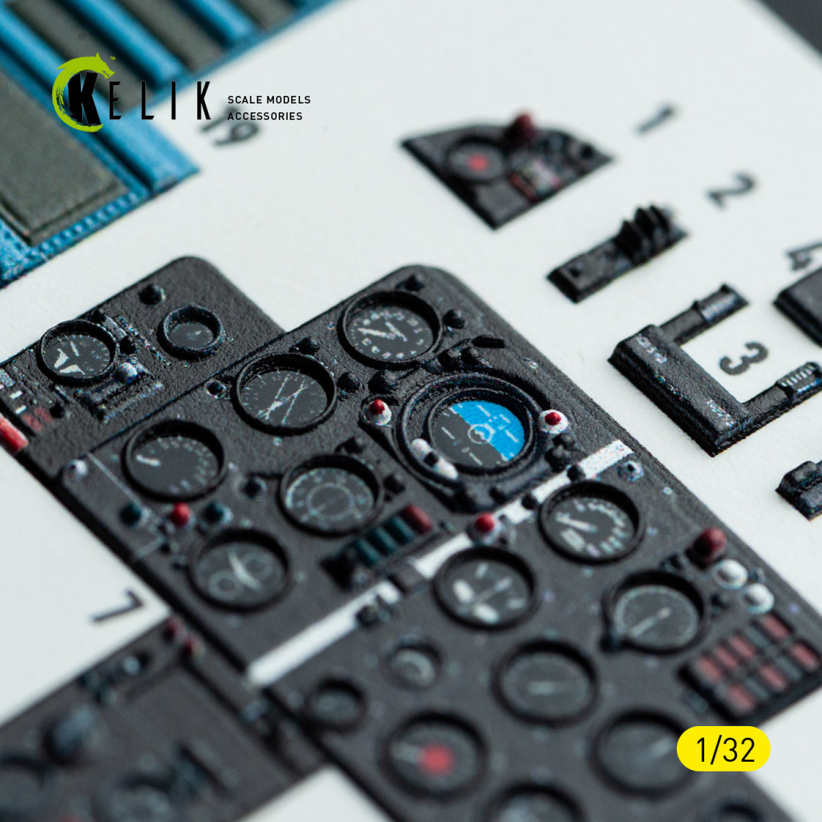 KELIK K32042 Mikoyan MiG-21 F-13 Export Version- Interior 3D Decals (for Trumpeter Kits) 1/32 – zdjęcie 5