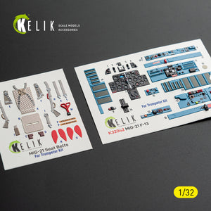 KELIK K32042 Mikoyan MiG-21 F-13 Export Version- Interior 3D Decals (for Trumpeter Kits) 1/32 – zdjęcie 11