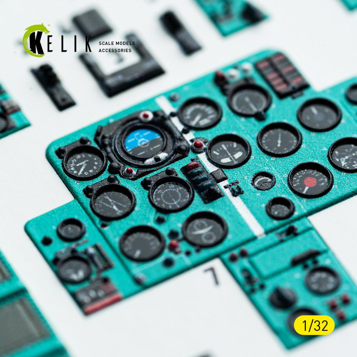 KELIK K32043 Mikoyan MiG-21 F-13 - Interior 3D Decals (for Trumpeter Kits) 1/32 – zdjęcie 8