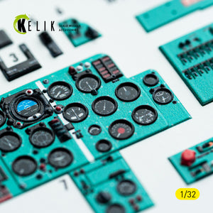 KELIK K32043 Mikoyan MiG-21 F-13 - Interior 3D Decals (for Trumpeter Kits) 1/32 – zdjęcie 2