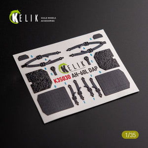 KELIK K35030 AH-60L DAP Interior 3D Decals For Academy Kit 1/35 – Bild 4