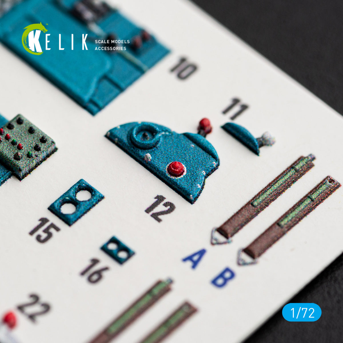KELIK K72244 Nakajima J1N1-S Gekko - Interior 3D Decals (for Fujimi / Hobby 2000 Kits) 1/72 – imagen 4