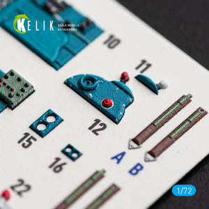 KELIK K72244 Nakajima J1N1-S Gekko - Interior 3D Decals (for Fujimi / Hobby 2000 Kits) 1/72 – imagen 4