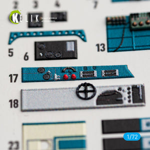 KELIK K72244 Nakajima J1N1-S Gekko - Interior 3D Decals (for Fujimi / Hobby 2000 Kits) 1/72 – imagen 9