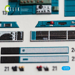 KELIK K72244 Nakajima J1N1-S Gekko - Interior 3D Decals (for Fujimi / Hobby 2000 Kits) 1/72 – imagen 10