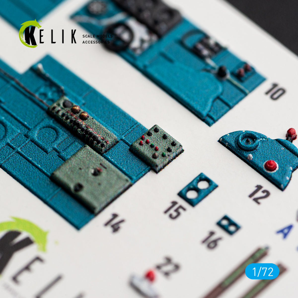 KELIK K72244 Nakajima J1N1-S Gekko - Interior 3D Decals (for Fujimi / Hobby 2000 Kits) 1/72 – imagen 3