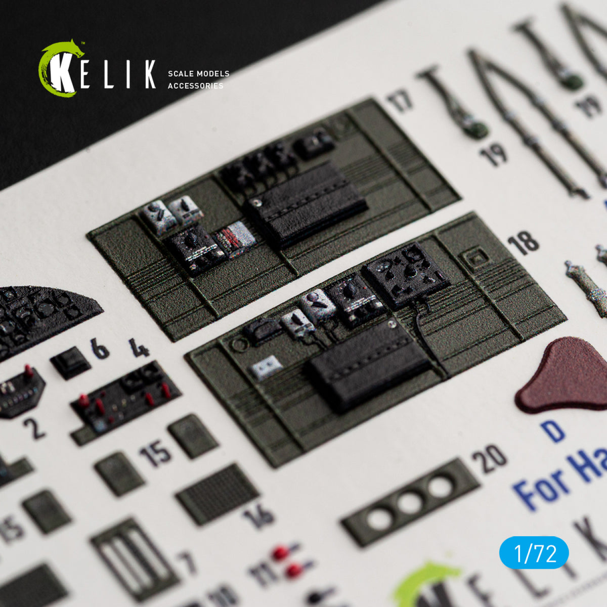 KELIK K72248 North American B-25 J Mitchell - Interior 3D Decals (for Eduard Kits) 1/72 – Bild 5