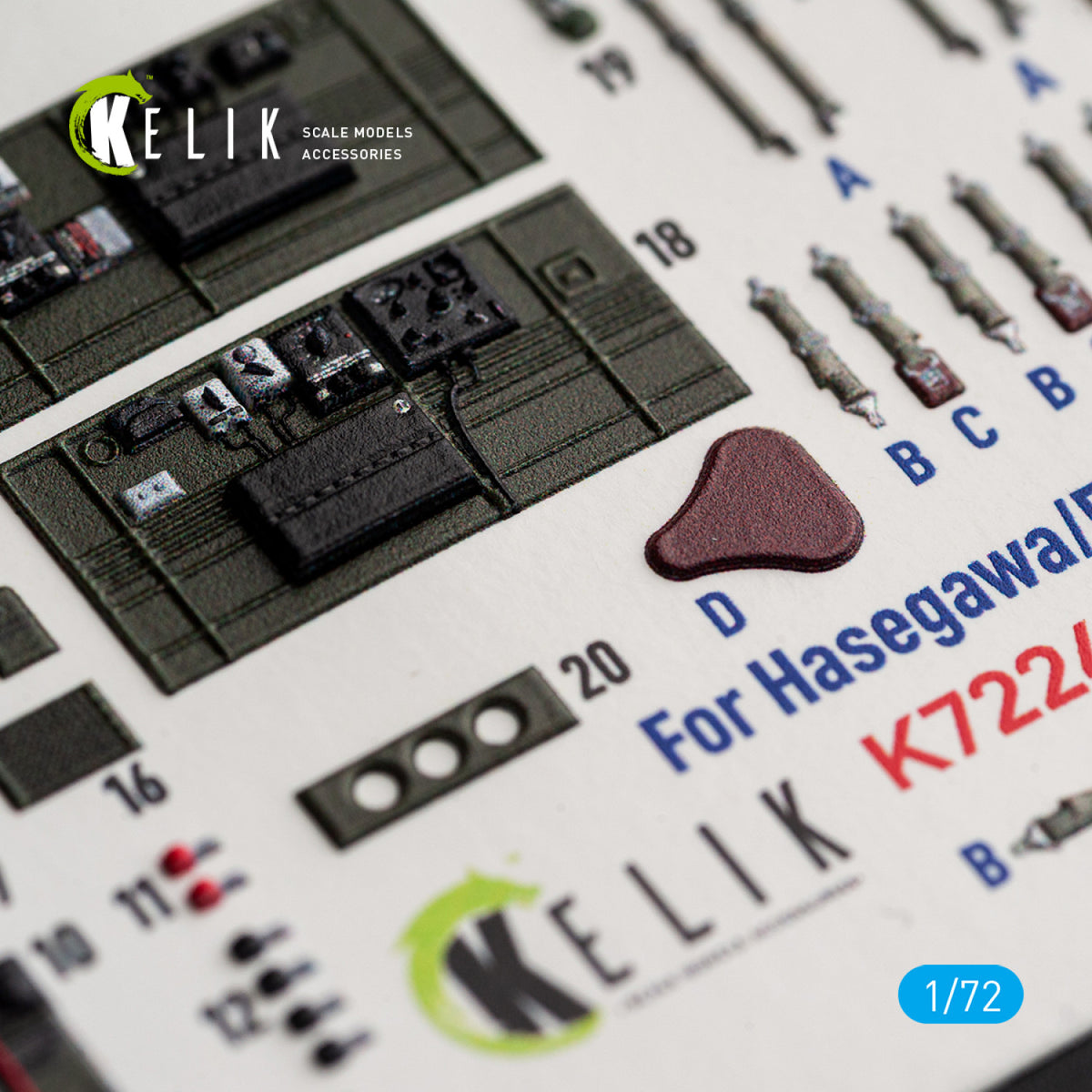 KELIK K72248 North American B-25 J Mitchell - Interior 3D Decals (for Eduard Kits) 1/72 – Bild 6
