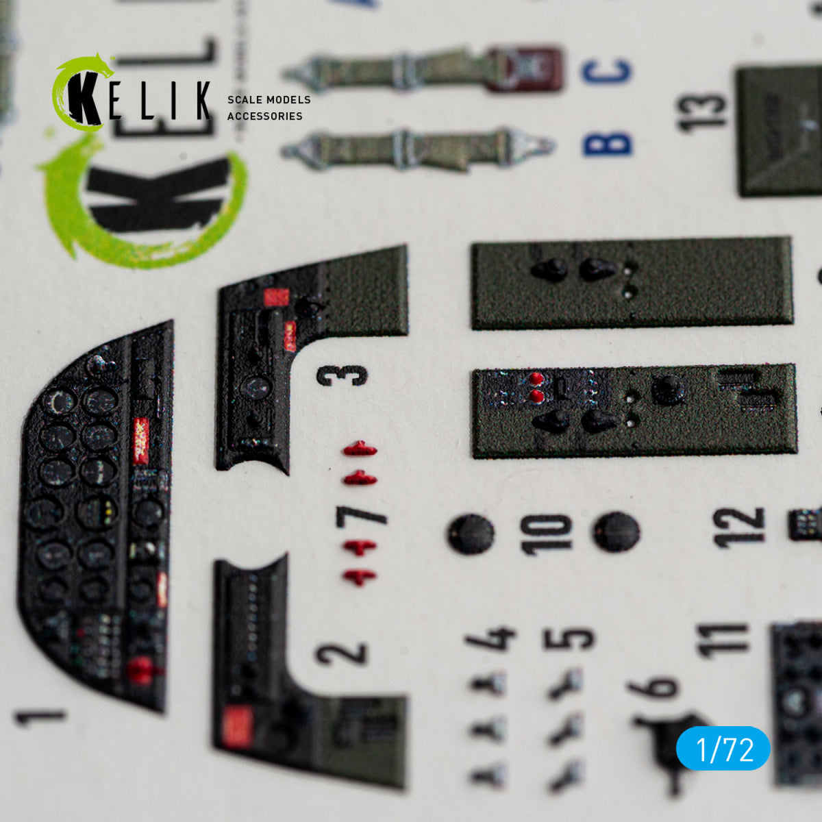 KELIK K72249 Vultee Vengeance Mk.I / Mk.Ia - Interior 3D Decals (for Dora Wings Kits) 1/72 – immagine 6
