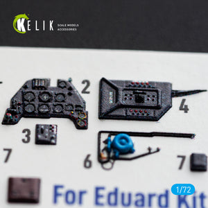 KELIK K72251 Messerschmitt Bf-109 F-2 / F-4 - Interior 3D Decals (for Eduard Kits) 1/72 – image 5