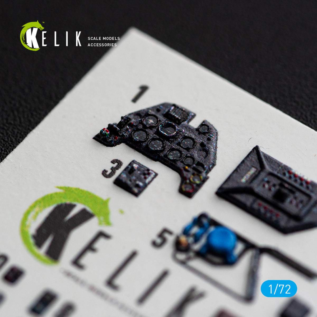 KELIK K72251 Messerschmitt Bf-109 F-2 / F-4 - Interior 3D Decals (for Eduard Kits) 1/72 – image 7