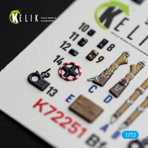 KELIK K72251 Messerschmitt Bf-109 F-2 / F-4 - Interior 3D Decals (for Eduard Kits) 1/72 – image 8