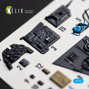 KELIK K72252 Messerschmitt Bf-109 G-2 / G-4 - Interior 3D Decals (for Eduard Kits) 1/72 – zdjęcie 7