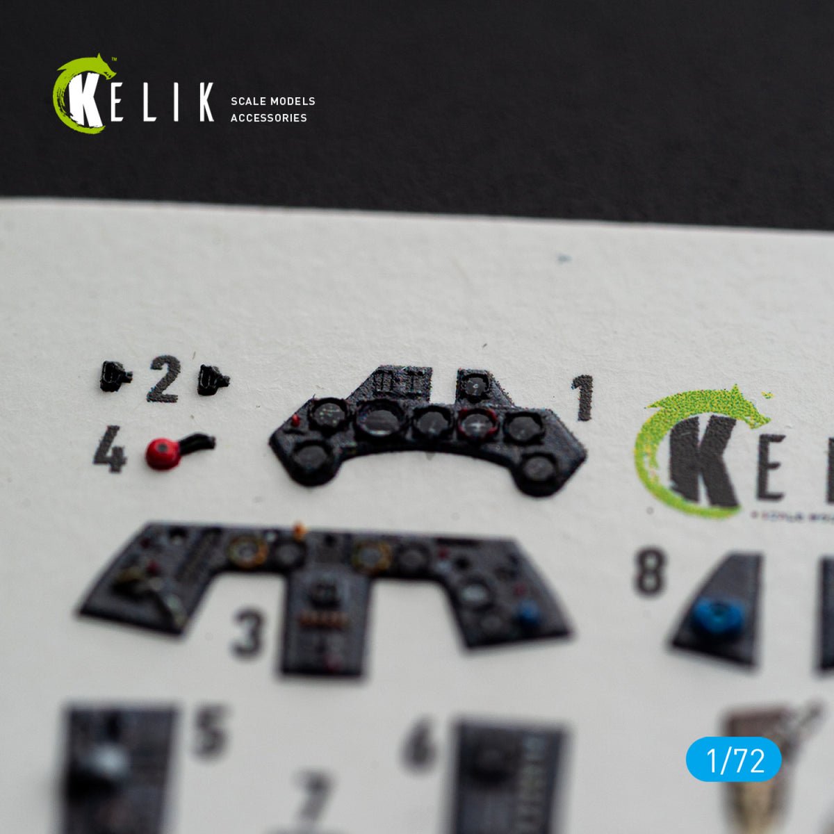 KELIK K72254 Focke Wulf Fw-190 A-8 / R-2 - Interior 3D Decals (for Eduard Kits) 1/72 – imagen 5