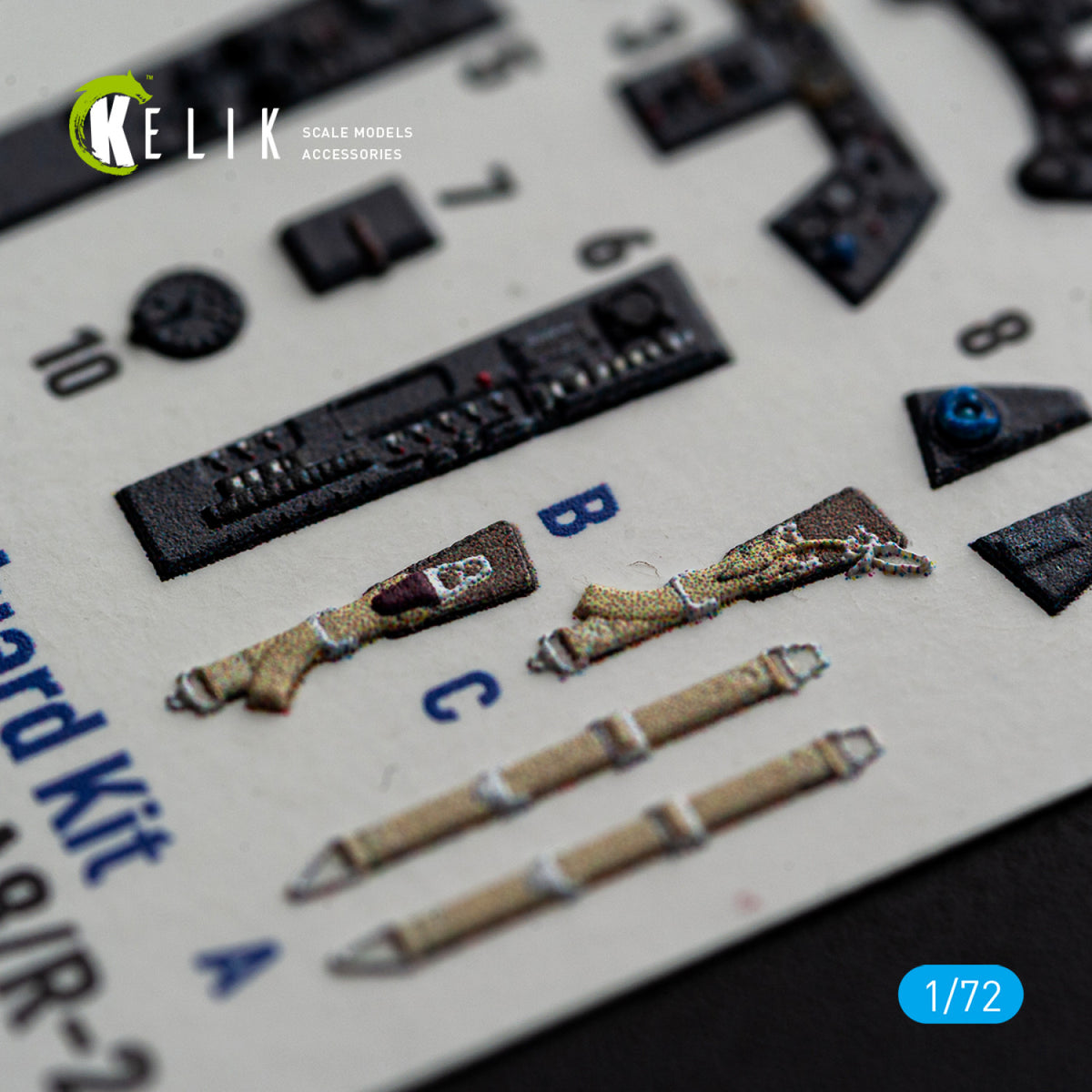 KELIK K72254 Focke Wulf Fw-190 A-8 / R-2 - Interior 3D Decals (for Eduard Kits) 1/72 – imagen 9