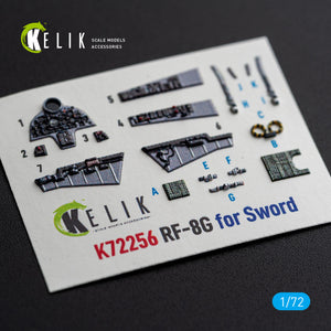 KELIK K72256 RF-8 G - Interior 3D Decals (for Sword Kits) 1/72 – image 3