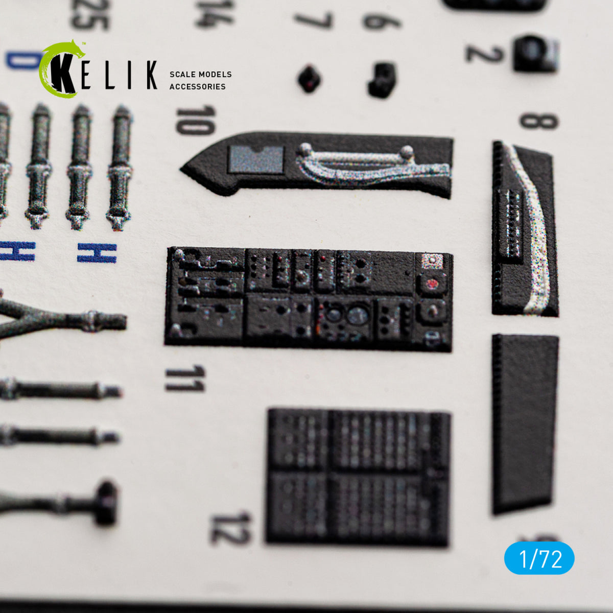 KELIK K72258 Sikorsky CH-54 A Tarhe - Interior 3D Decals (for ICM Kits) 1/72 – Bild 7