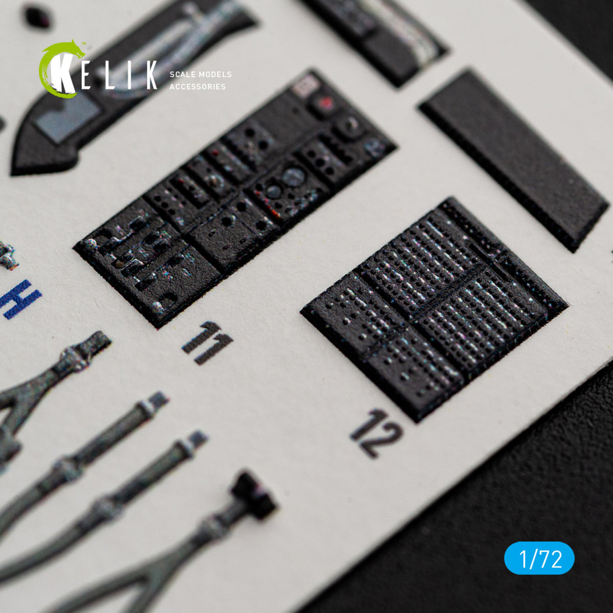 KELIK K72258 Sikorsky CH-54 A Tarhe - Interior 3D Decals (for ICM Kits) 1/72 – Bild 2