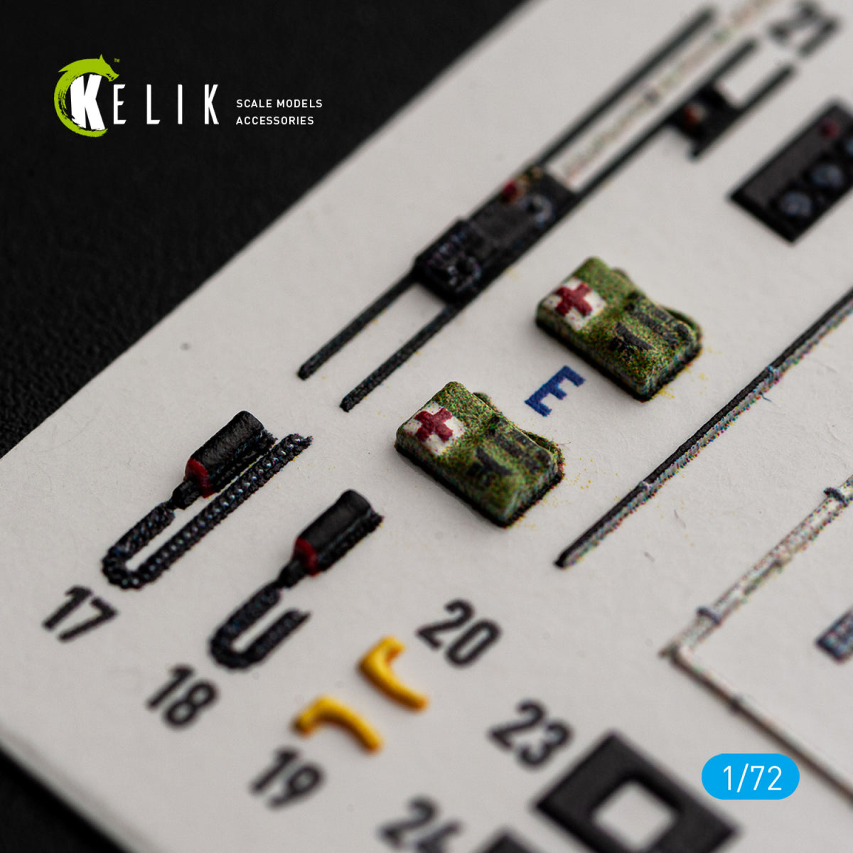 KELIK K72258 Sikorsky CH-54 A Tarhe - Interior 3D Decals (for ICM Kits) 1/72 – Bild 3