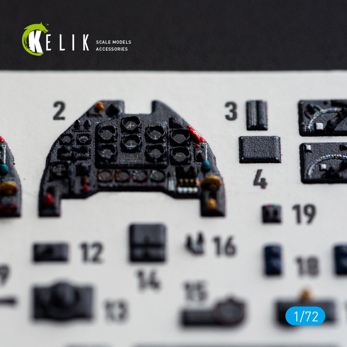KELIK K72259 Junkers Ju-87 B/R Stuka - Interior 3D Decals (for Airfix Kits) 1/72 – imagen 4