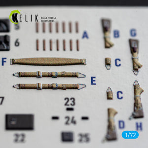 KELIK K72259 Junkers Ju-87 B/R Stuka - Interior 3D Decals (for Airfix Kits) 1/72 – imagen 6