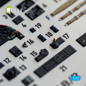KELIK K72259 Junkers Ju-87 B/R Stuka - Interior 3D Decals (for Airfix Kits) 1/72 – imagen 7