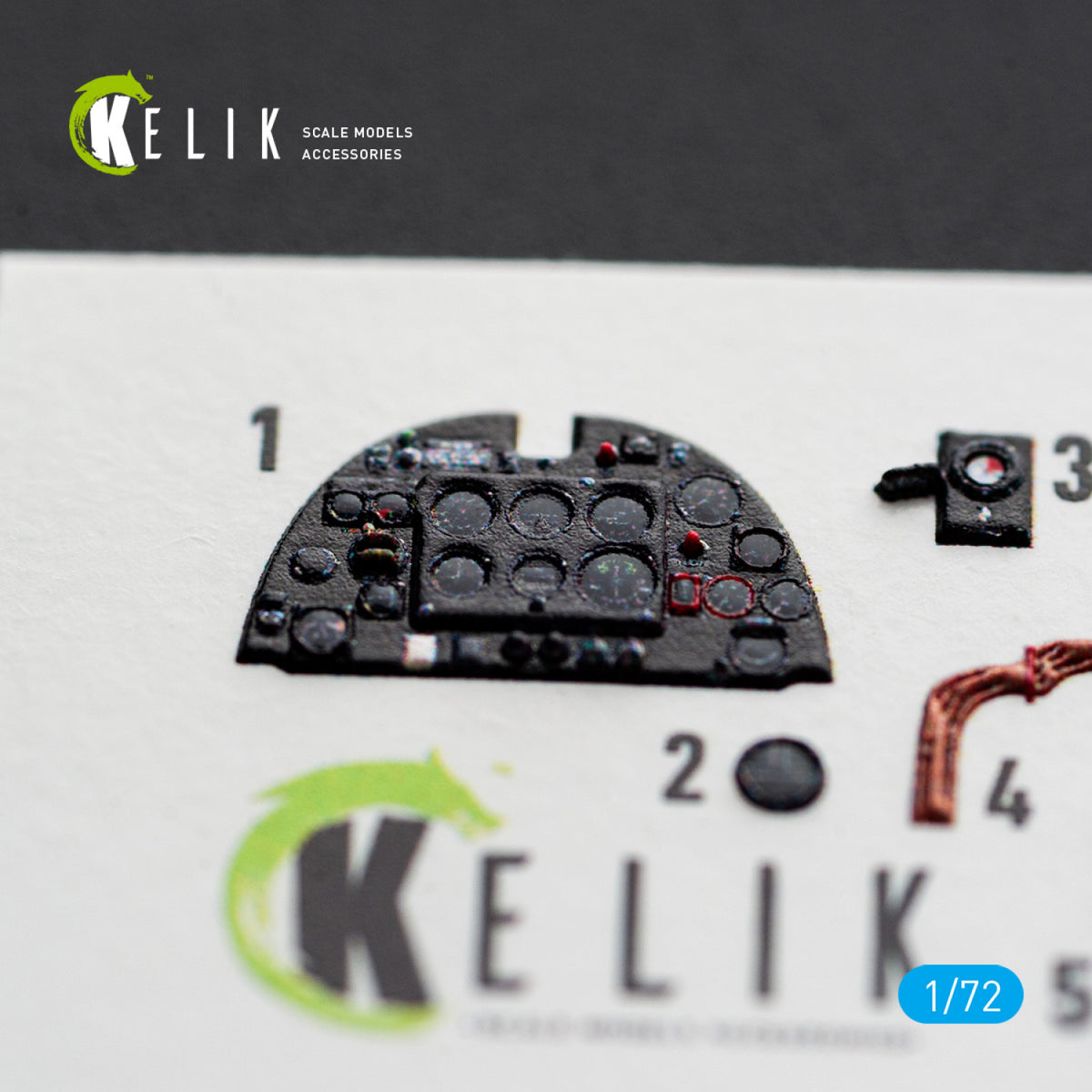 KELIK K72262 Supermarine Spitfire Mk.Vb - Interior 3D Decals (for Eduard Kits) 1/72 – zdjęcie 4