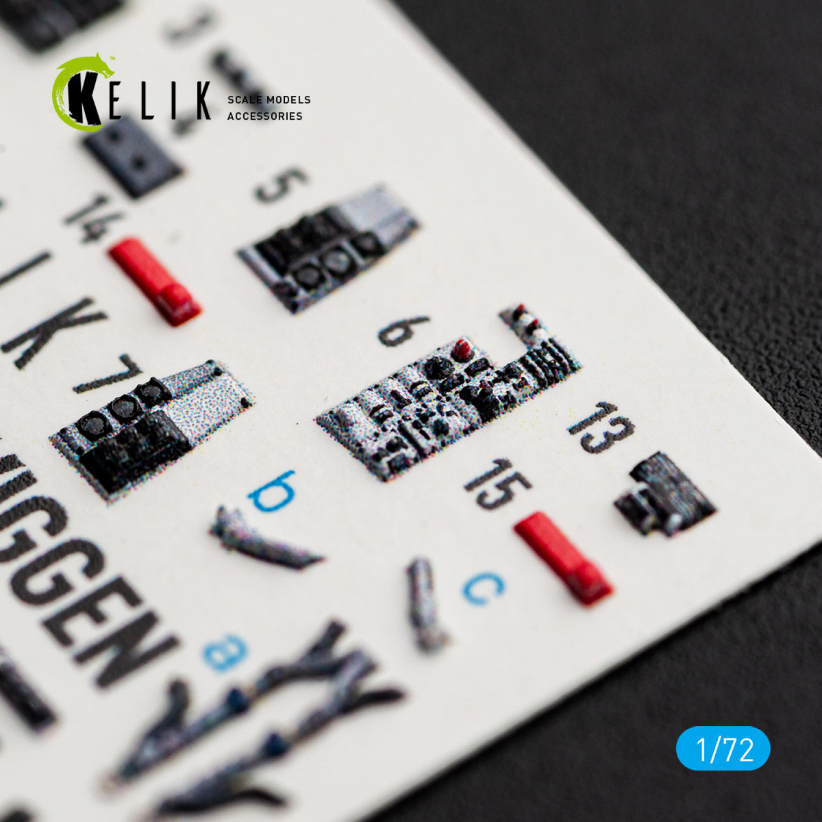KELIK K72273 Saab SF-37 Viggen - Interior 3D Decals (for Special Hobby Kits) 1/72 – imagen 7