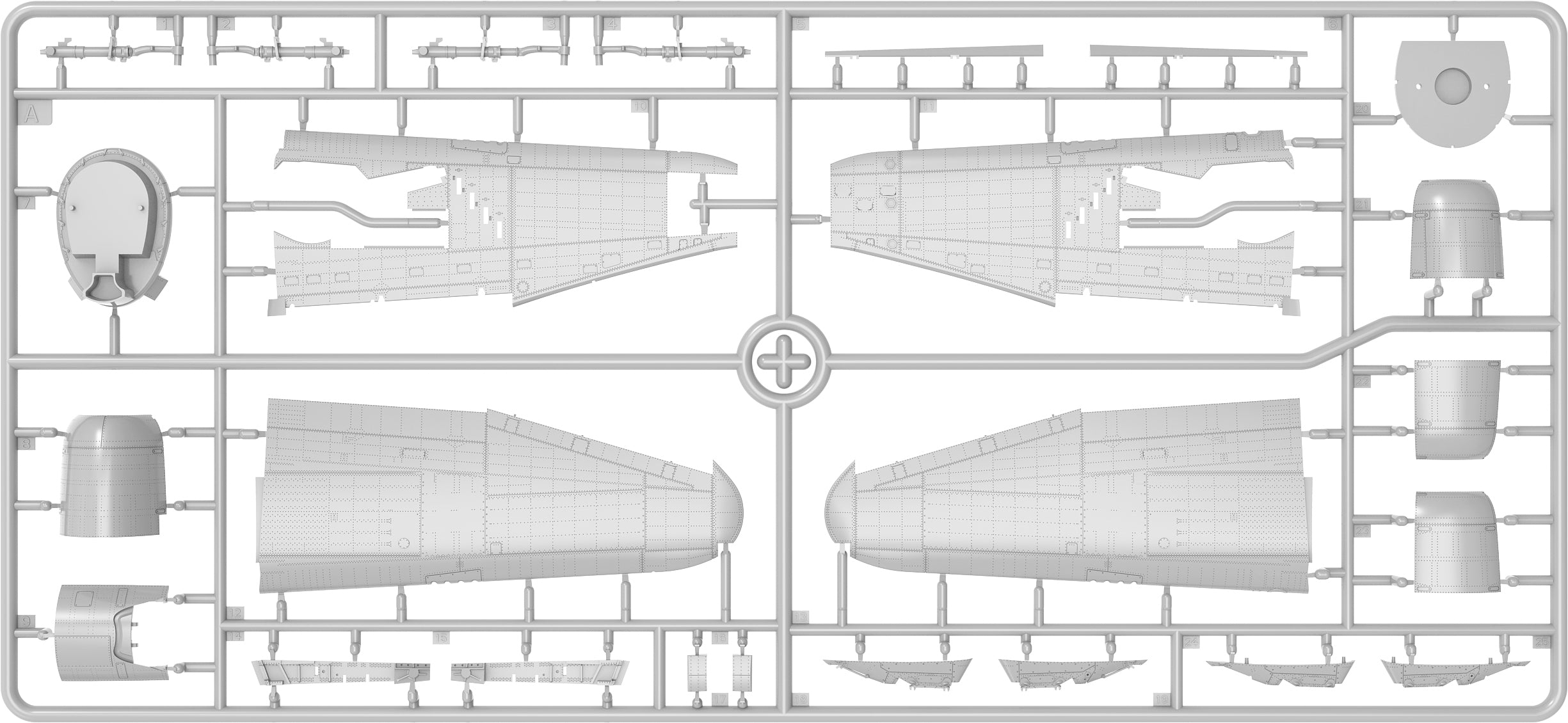 MiniArt 48042 P-47M Thunderbolt Dorsal Fin Advanced Kit 1/48 – imagen 13