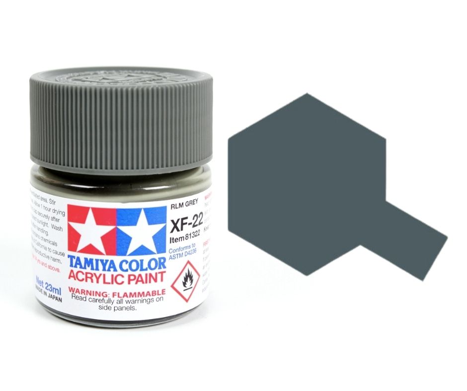Tamiya 81322 Acryl XF-22 RLM Grey 23ml