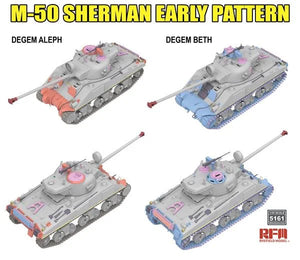 Rye Field Model 5161 M-50 Sherman early pattern Degem Aleph / Degem Beth 1/35 – imagen 3