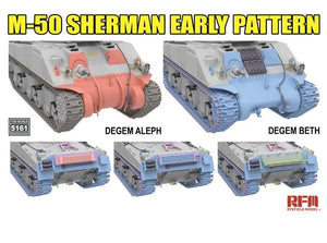 Rye Field Model 5161 M-50 Sherman early pattern Degem Aleph / Degem Beth 1/35 – imagen 4