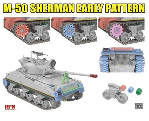 Rye Field Model 5161 M-50 Sherman early pattern Degem Aleph / Degem Beth 1/35 – imagen 5