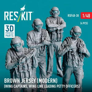 RESKIT RSF48-0030 Brown jersey (modern) (Wing Captains, Wing Line Leading Petty Officers) (4 pcs) (3D Printed) 1/48 – Bild 2