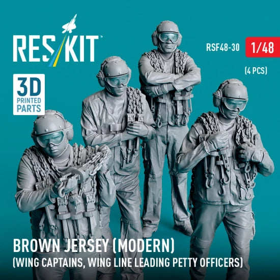 RESKIT RSF48-0030 Brown jersey (modern) (Wing Captains, Wing Line Leading Petty Officers) (4 pcs) (3D Printed) 1/48 – Bild 2