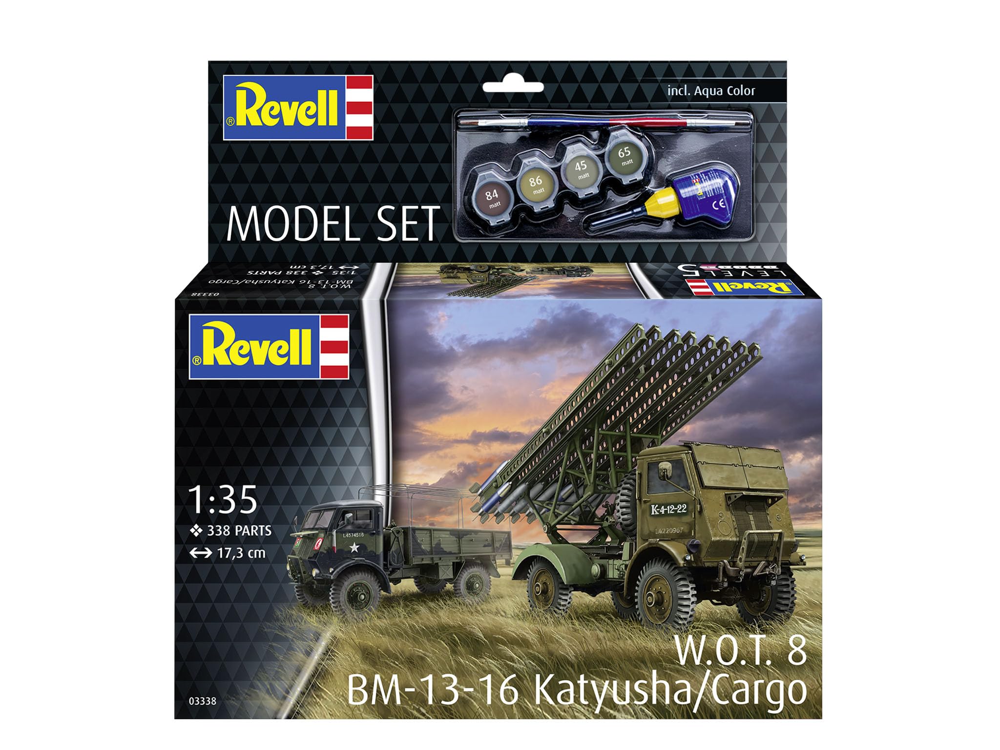 Revell 63338 W.O.T. 8 BM-13-16 Katyusha/ Cargo Model Set 1/72