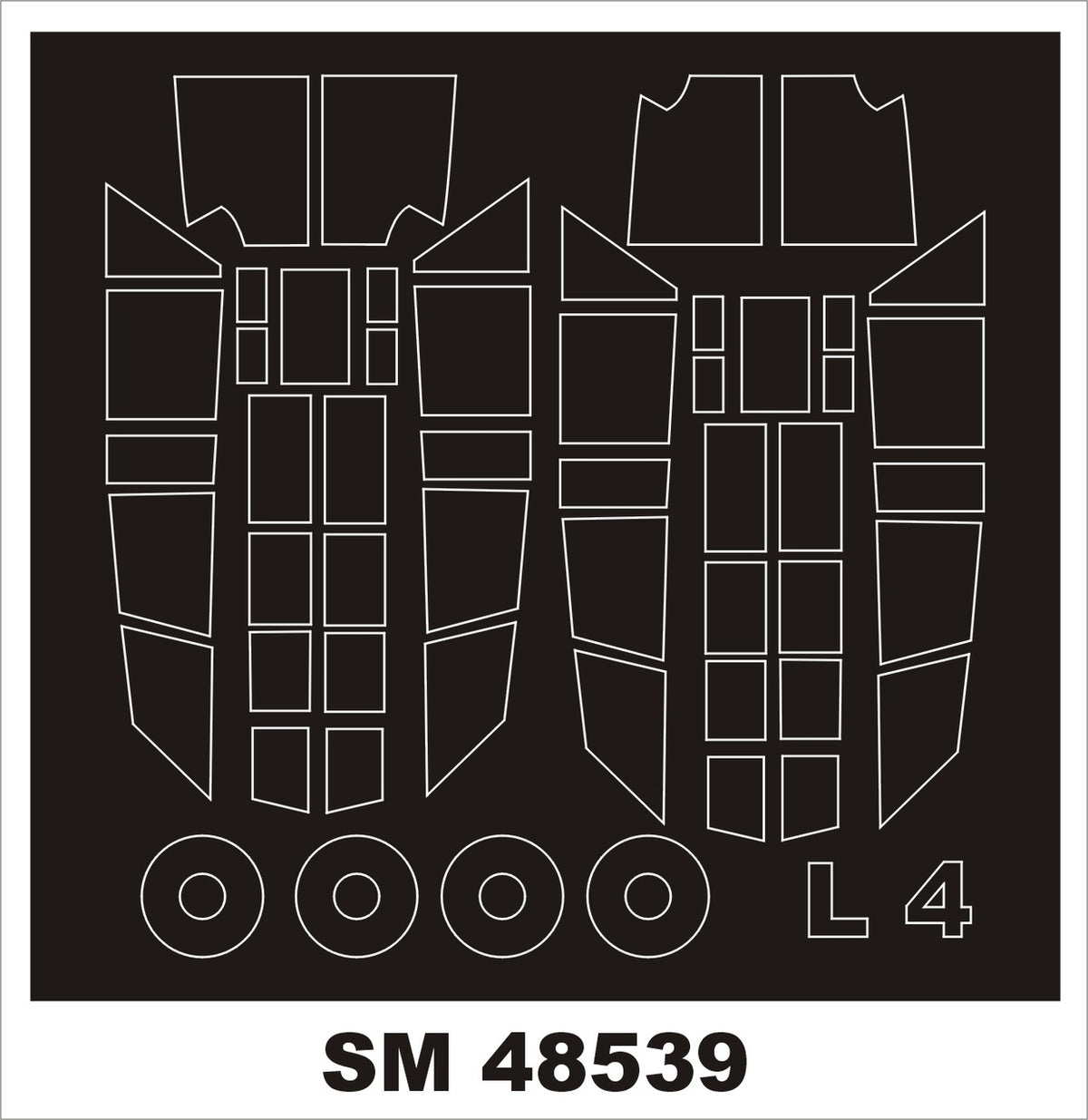 Montex SM48539 L-4 GRASSHOPPER SPECIAL HOBBY Mini Mask for painting 1/48