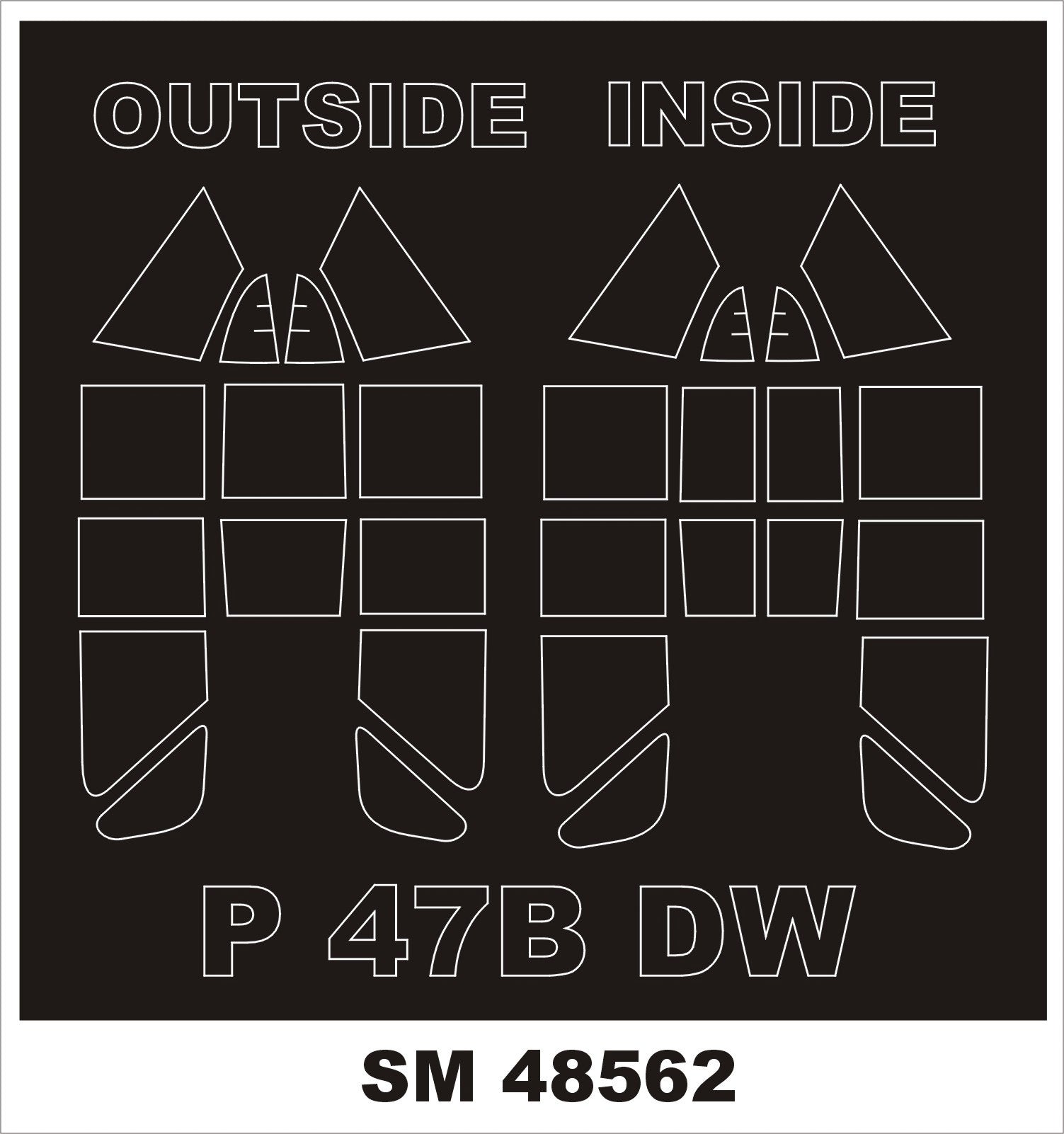 Montex SM48562 P-47B pour DORA WINGS 1/48 