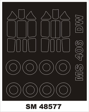 Montex SM48577 MS 406 DORA WINGS Mini Mask for painting 1/48