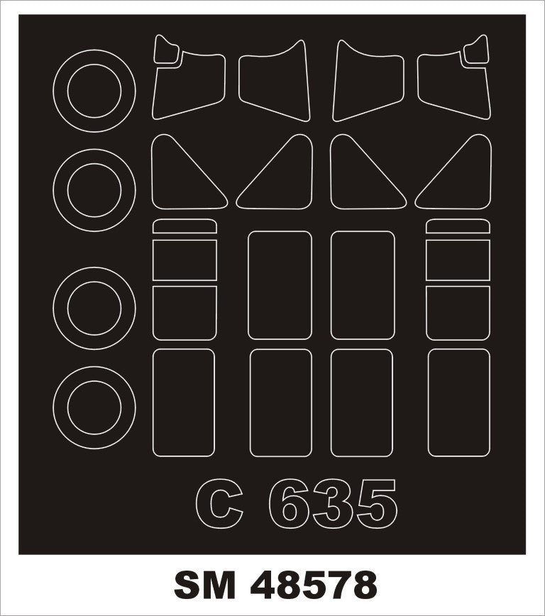 Montex SM48578 CAUDRON C 635 DORA WINGS Mini Mask for painting 1/48