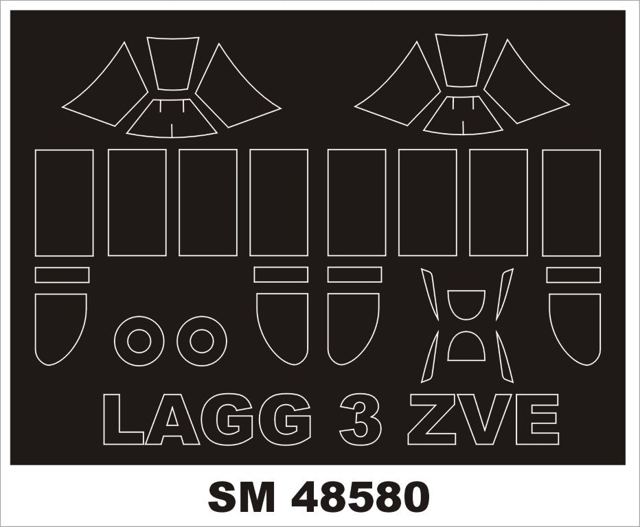Montex SM48580 LaGG-3 ZVEZDA Mini Mask for painting 1/48