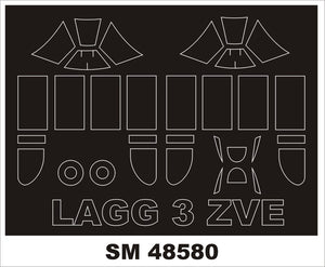 Montex SM48580 LaGG-3 ZVEZDA Mini Mask for painting 1/48