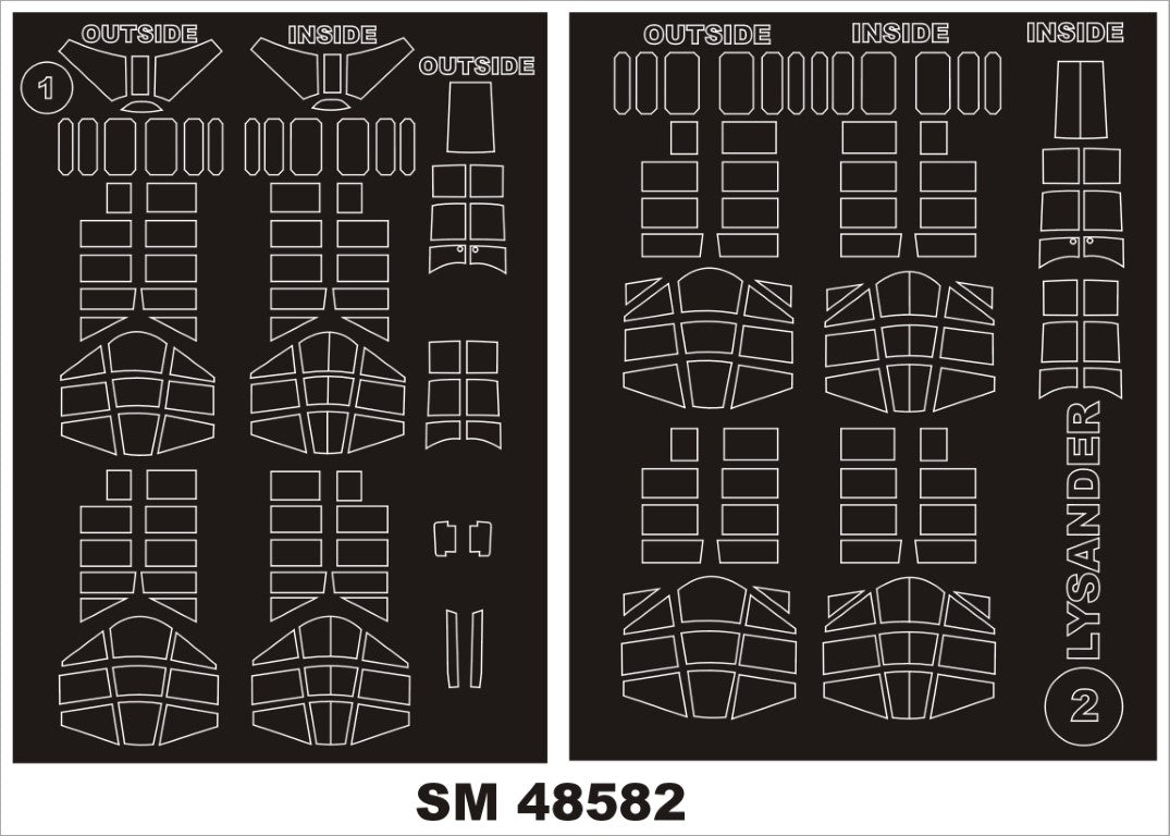 Montex SM48582 WETLAND LYSANDER I AIRFIX Mini Mask for painting 1/48