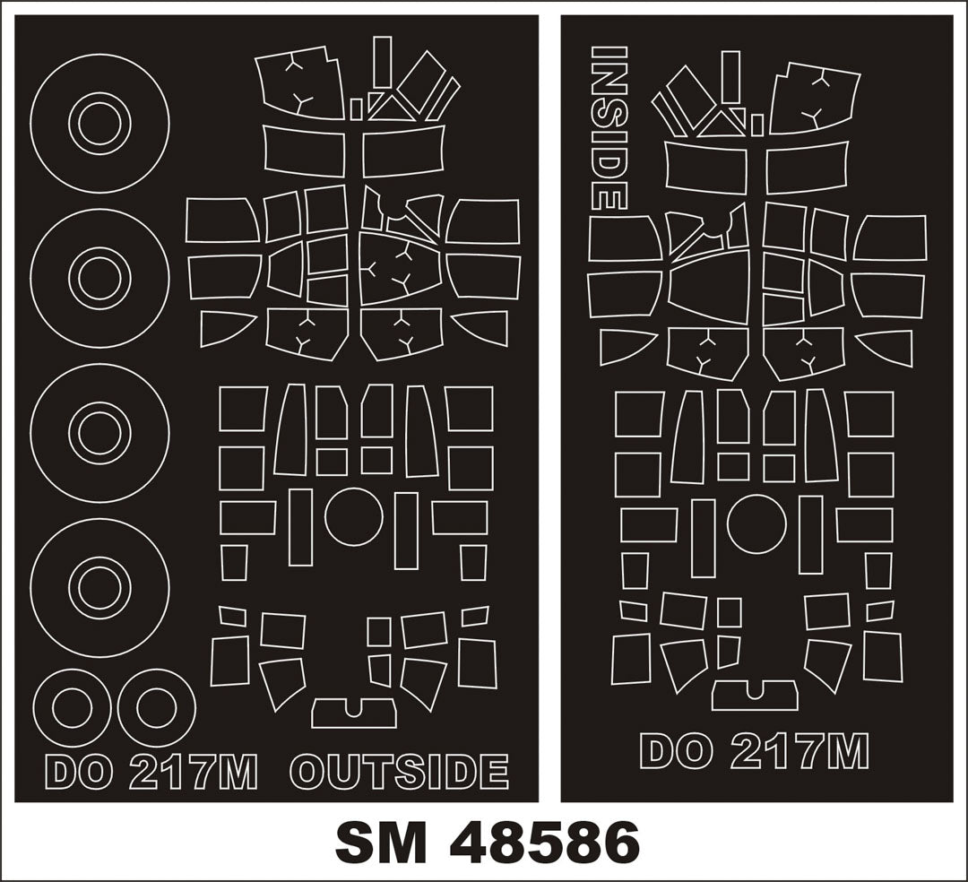 Montex SM48586 Do 217M-1 ICM Mini Mask for painting 1/48