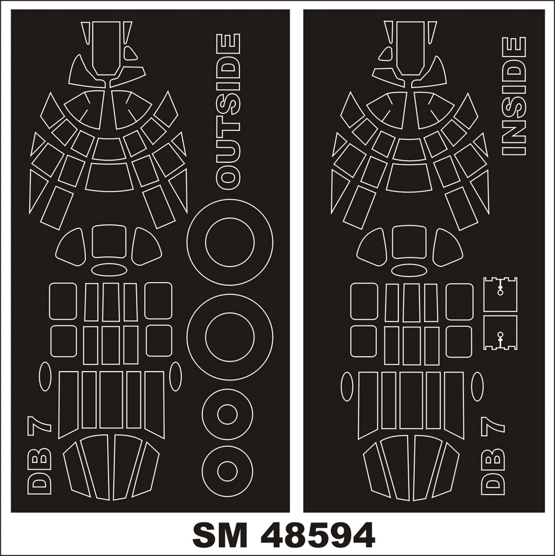 Montex SM48594 DB-7B Boston III HK MODELS Mini Mask for painting 1/48