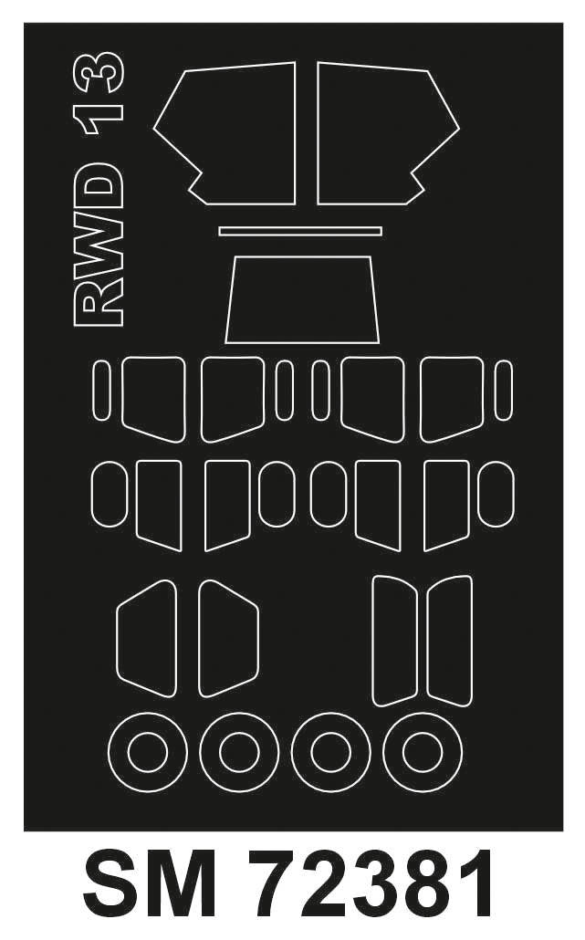 Montex SM72381 RWD-13 S/ST RS MODELS Mini Mask for painting 1/72