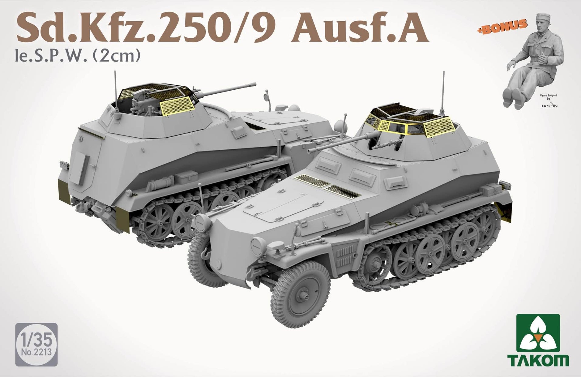 Takom 2213 Sd.Kfz. 250/9 Ausf. A le. S.P.W. (2 cm) 1/35 – image 3